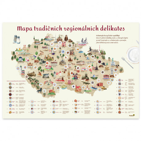 Stírací mapa regionálních delikates