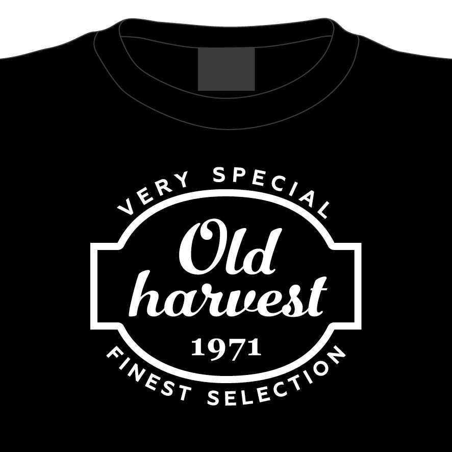 Levně Narozeninové tričko Old Harvest 1971, XXL